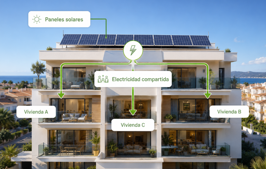 Autoconsumo compartido en una comunidad de vecinos