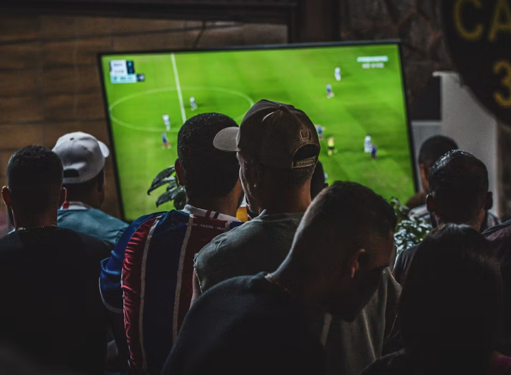 People watching the FIFA World Cup fixtures