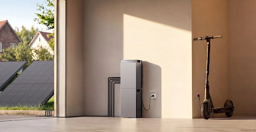 Batería doméstica para alimentar un recuperador de calor con energía solar