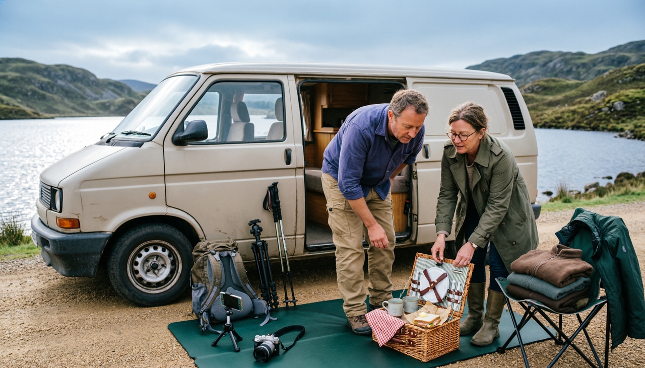 Scottish road trip and campervan journey extending an Edinburgh Tattoo 2026 visit