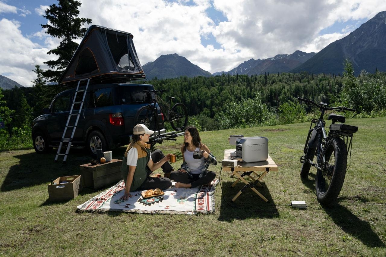 viajes en autocaravanas con estación de energía portátil