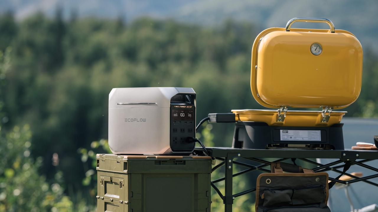 station électrique portable EcoFlow DELTA 3 camping barbecue