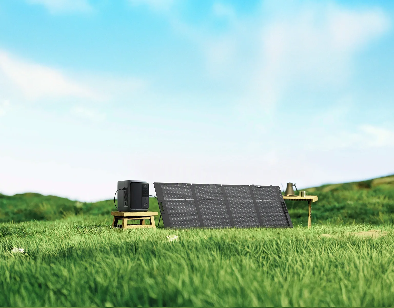 EcoFlow走行充電＆太陽光発電