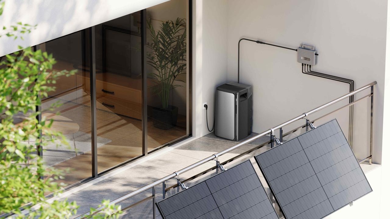 Photovoltaikanlage mit Batteriespeicher an einer Mietwohnung